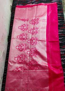 Pink Banarasi Silk Saree