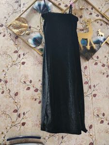 Beautiful Velvet Black Dress