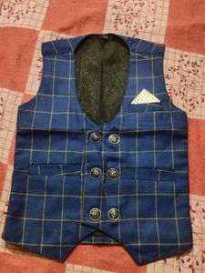 Shirt pant half blazer set