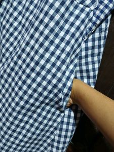 Gingham Button-Down Dress