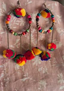 Pompom Earrings