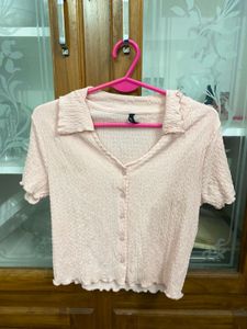 Pink Cute Crop Top