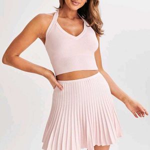 Savana Halter Lace Up Knitted Top💝