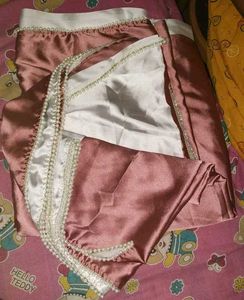 Satin Onion Dual Shade Saree