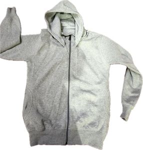 Gray Zip-Up Hoodie