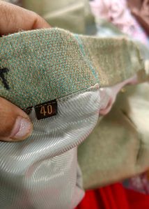 Beige blend Jacket With Coper Kurta