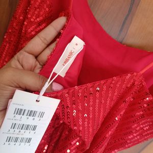 Red Sequin Dress