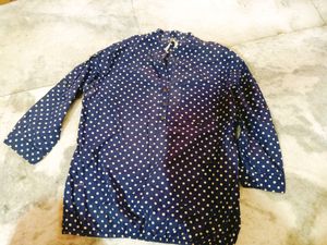 Dressberry Polka Dot Top For Office