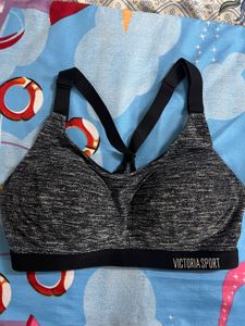 Victoria Sport Gray Sports Bra