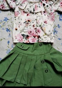 Ethnic Top &amp; Skirt Set