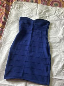 Blue Bodycon Mini Dress