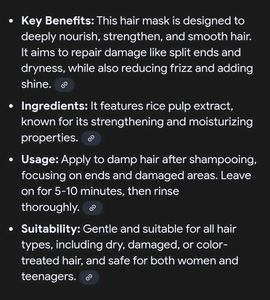 BIOAQUA Rice Raw Pulp Hair Mask