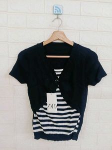 a Knit Top & Shrug Set