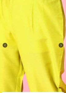 Lime Green scalloped Embroidered Kurta Set