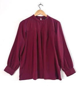 [Wine Red Full Sleeve Top (Women)] Length 27 No fl