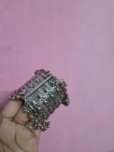 Silver Oxidised Rajasthani Style Bangle Bracelet