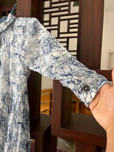 Printed Shirt Dress