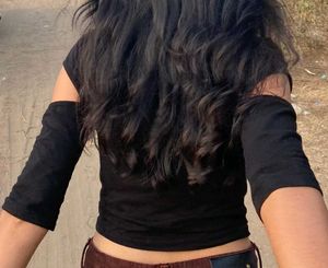 Black Cut Out Top
