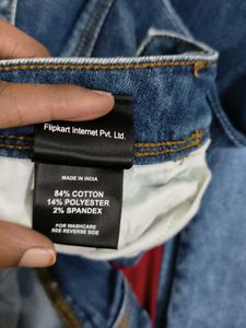 Ducati Blue Distressed Jeans