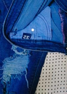 Denim Jeans &amp; Striped Shirt Customized Combo