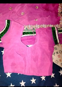 Saree With Stiched Blouse