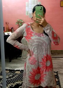 Floral Print Kurta Set