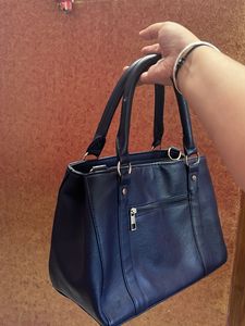 Classic Navy Blue Tote Bag