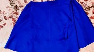 Blue Embellished Skirt