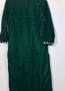 Pretty Velvet Green 💚 Kurta