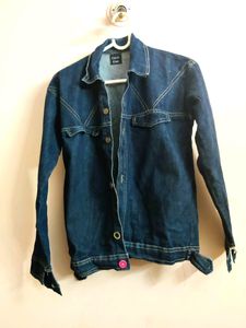 women's premium denim jacket blue