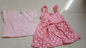 Cute Girls&#39; Polka Dot Dress Used twice