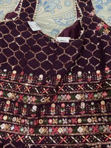 Purple Embroidered Salwar Kameez Suit