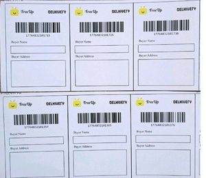 15 Shipping Labels (Freeup Apply )