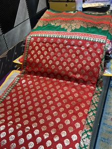 Silk Brocade Fabric Saree