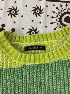 Y2K Striped Knit Cropped Sweater