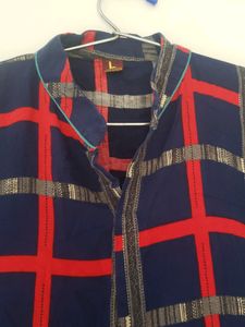 Blue Red Kurti