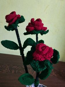 Crochet Rose Bouquet