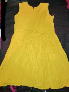 Yellow Embroidered Dress