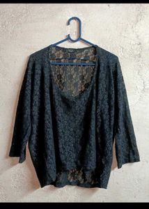 Elegant Black Lace Top