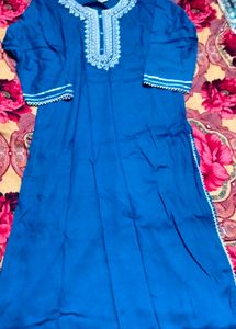 Elegant Navy Blue Kurti Set