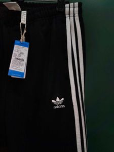 Adidas Originals Black &amp; White 3 strips Joggers