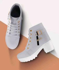 High Heels Synthethic Leather Shoes