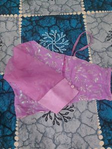 Pink Embellished Blouse