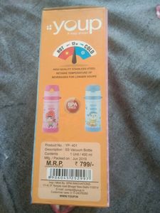 Brand New Steel Hot N Cold Sipper Bottle For Kids