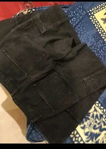 Black Wash Cargo Jeans