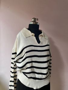 Striped Knit Sweater