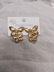 🪩✨AntiTarnish ✨ 🪩 Butterfly Gold Earrings🎉🎉