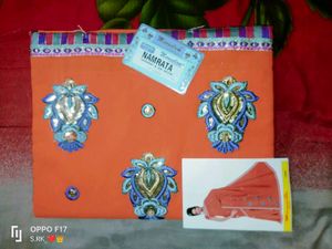 Beautiful Trendy Purple, Orange &amp; 2 Magenta Saree