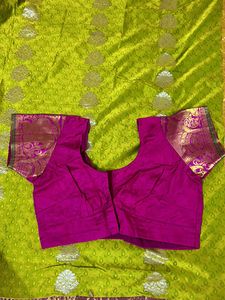 pure pattu saree green Colour