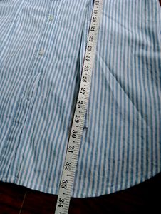 Cold Shoulder Stripy Button Down Dress